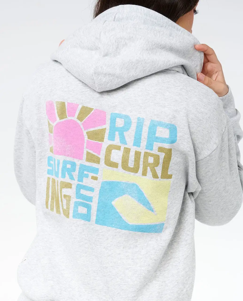 Rip Curl Womens Sweatshirt Catalina Island Relaxed Zip Through - Image 3