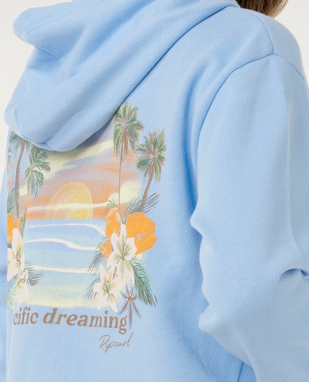 Rip Curl Womens Sweatshirt Poolside Zip Through Relaxed Hood - Image 6