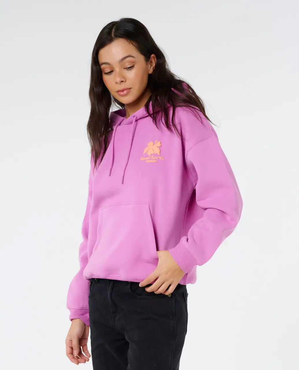 Rip Curl Womens Sweatshirt Topanga Canyon Heritage Hood - Image 3