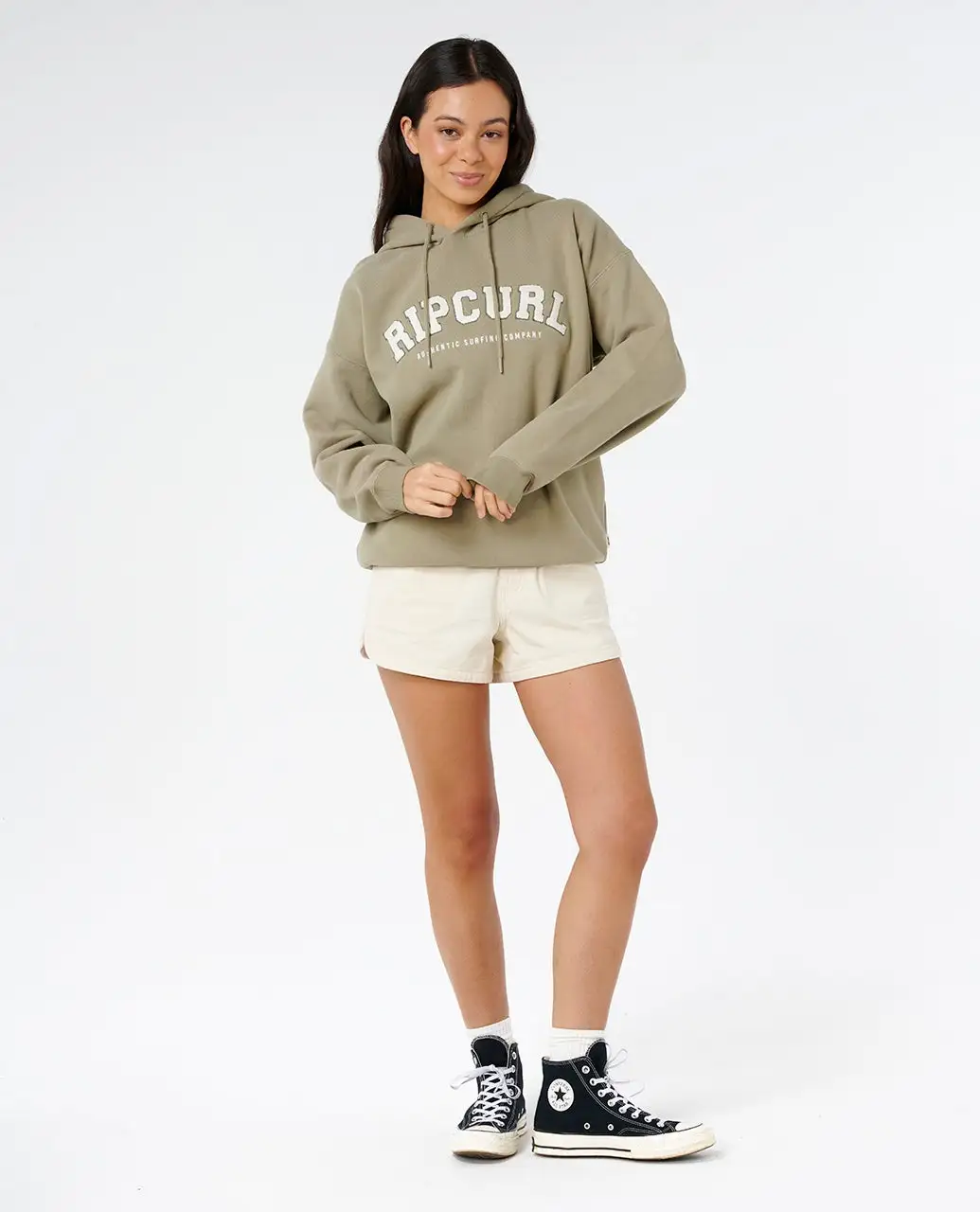 Rip Curl Womens Sweatshirt Varsity Hoodie - Image 2