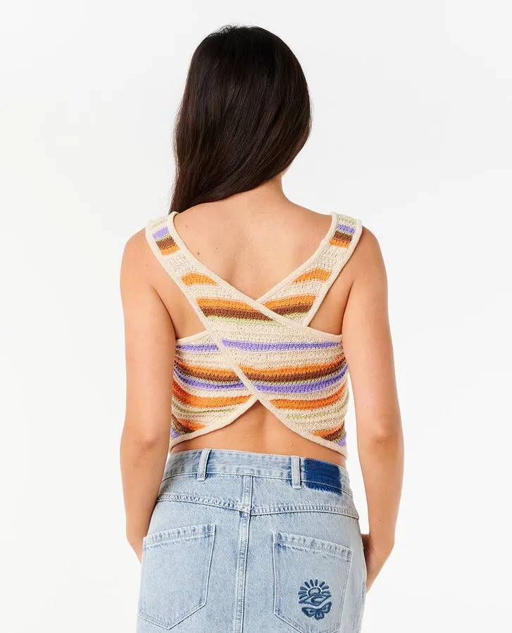 Rip Curl Womens Tank Top Cala Nights Knit Crop - Image 2