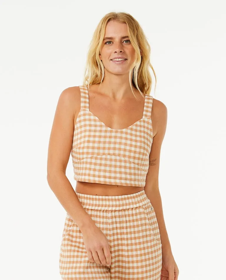 Rip Curl Womens Tank Top Premium Surf Check Crop - Image 6