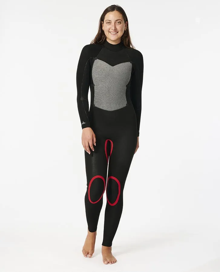 Rip Curl Womens Wetsuits Omega 4/3 Back Zip Fullsuit - Image 4