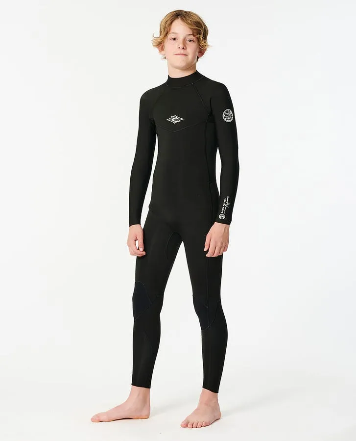 Rip Curl Youth Wetsuits Junior Dawn Patrol Back Zip 4/3 Fullsuit - Image 2