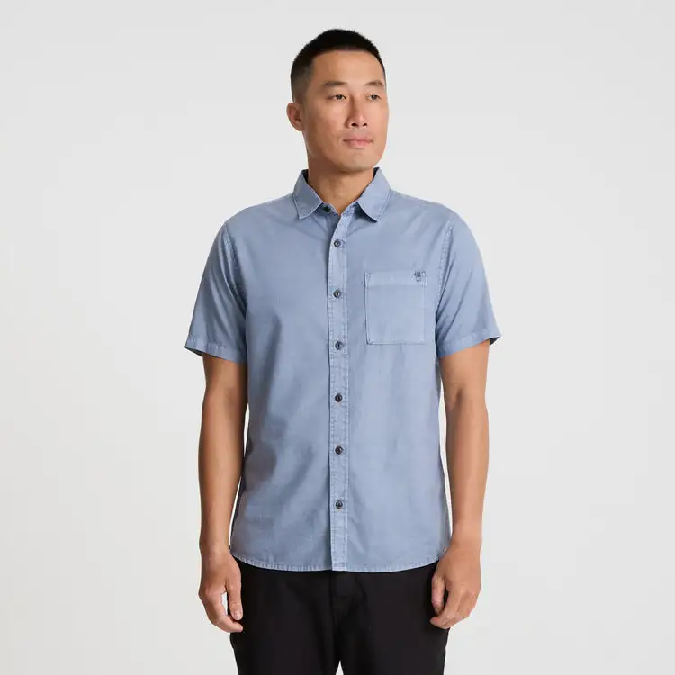 Roark Revival Mens Woven Made To Fade Short Sleeve Button Up Shirt - Image 19