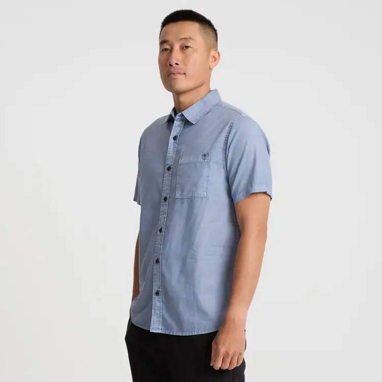 Roark Revival Mens Woven Made To Fade Short Sleeve Button Up Shirt - Image 21