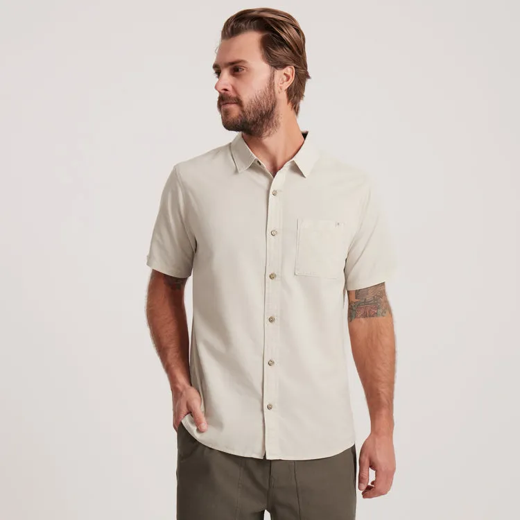 Roark Revival Mens Woven Made To Fade Short Sleeve Button Up Shirt - Image 3