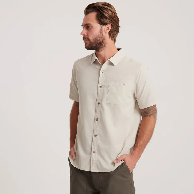 Roark Revival Mens Woven Made To Fade Short Sleeve Button Up Shirt - Image 4