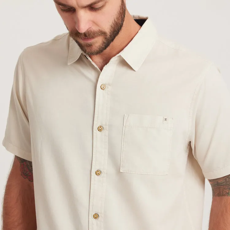 Roark Revival Mens Woven Made To Fade Short Sleeve Button Up Shirt - Image 6