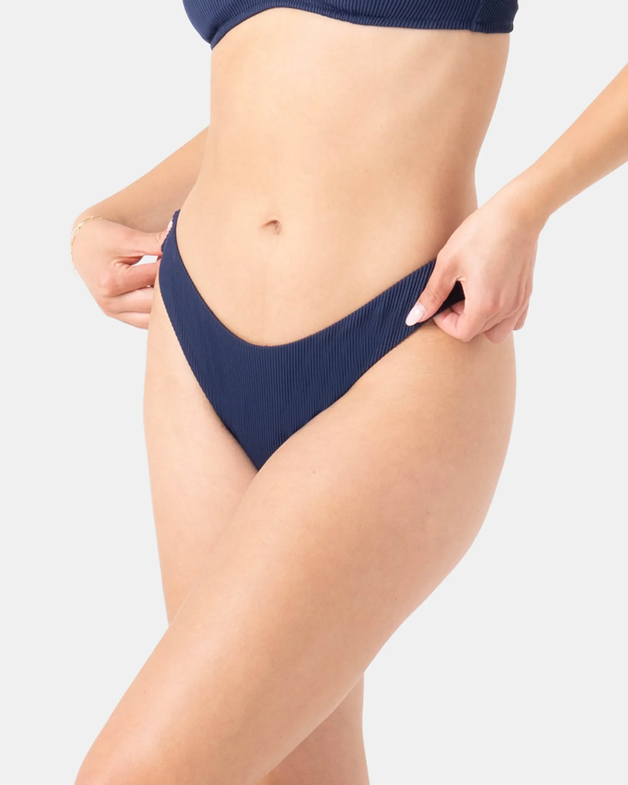 Roxy Womens Bikini Bottoms Rib Roxy Love Scoop Bottom Cheeky - Image 3