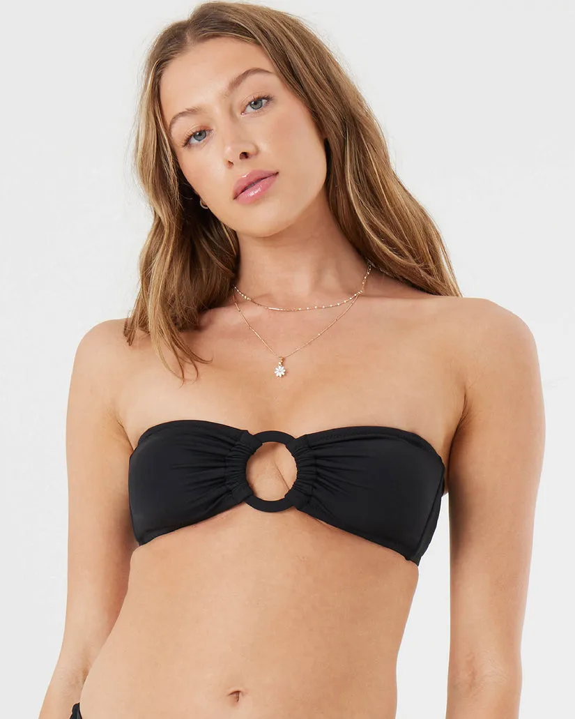 Roxy Womens Bikini Top Bandeau Ring Convertible - Image 4