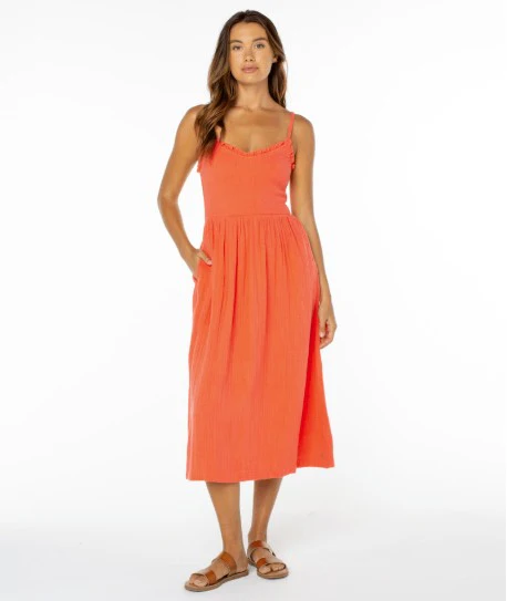 Roxy Womens Dress Downriver Midi - Image 6
