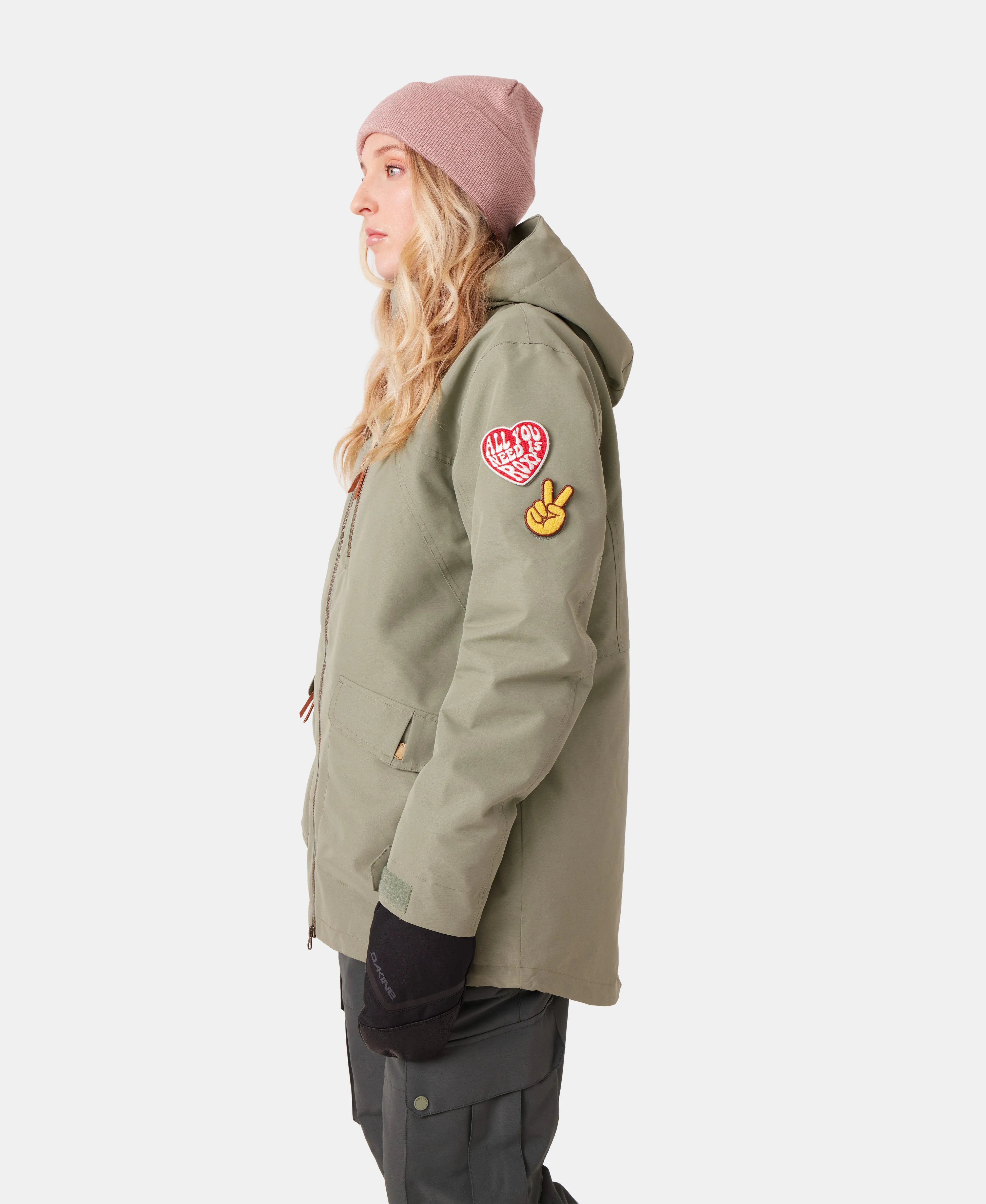 Roxy Womens Snow Jacket Free Love - Image 20