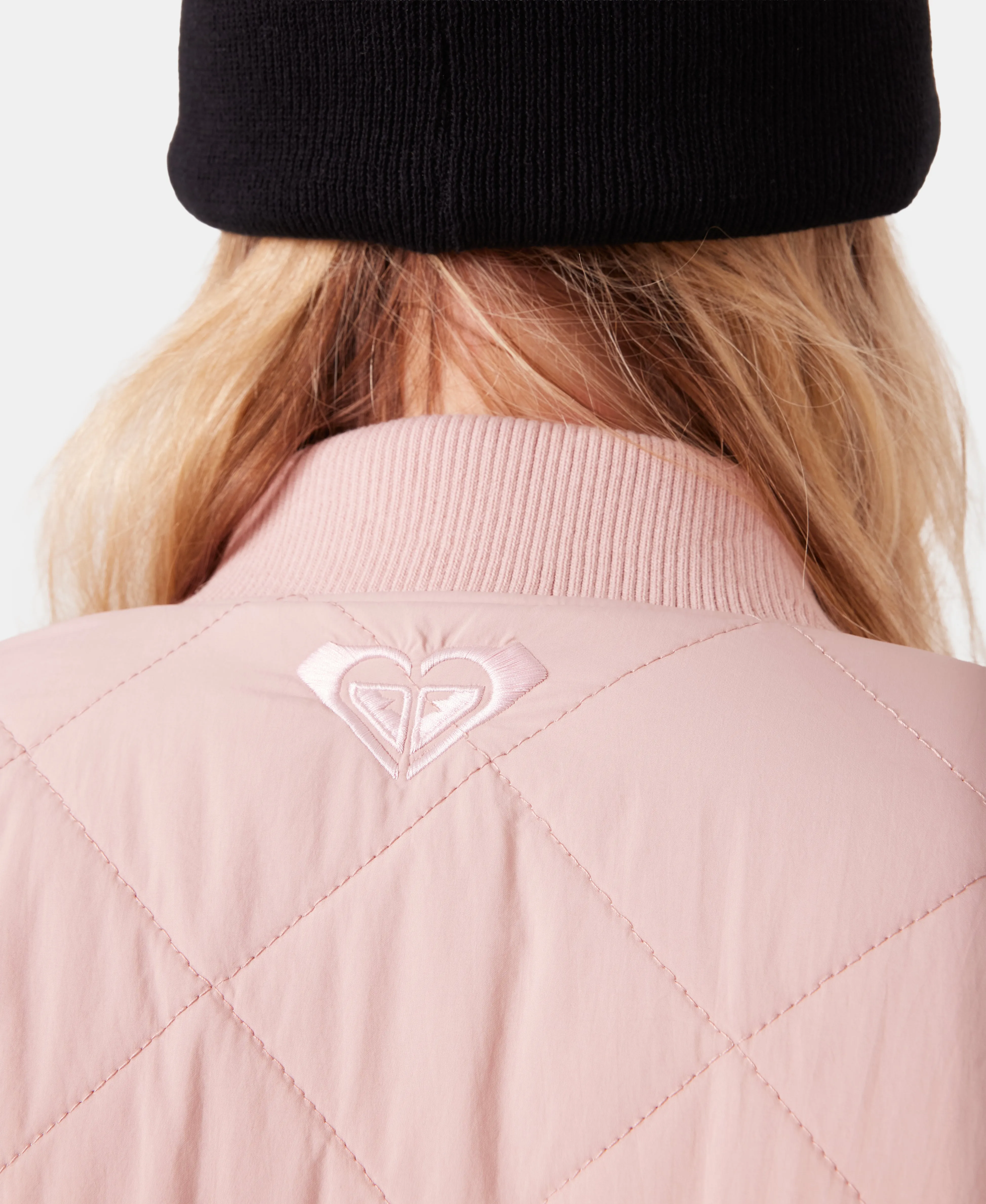 Roxy Womens Snow Layers Aurora Quilted Bomber - Image 5