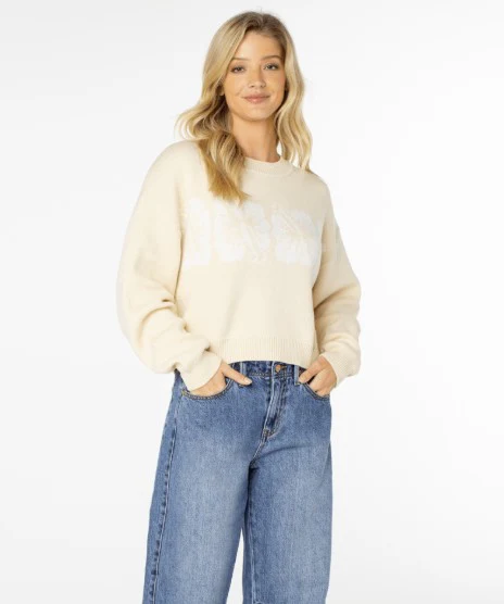 Roxy Womens Sweatshirt Hibiscus Harmony - Image 9