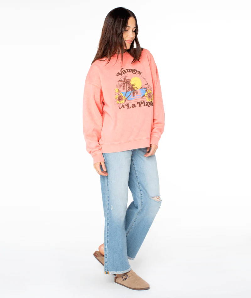 Roxy Womens Sweatshirt Lineup Oversized Crew - Image 10