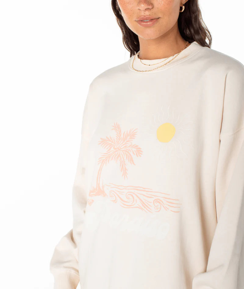 Roxy Womens Sweatshirt Lineup Oversized Crew - Image 14