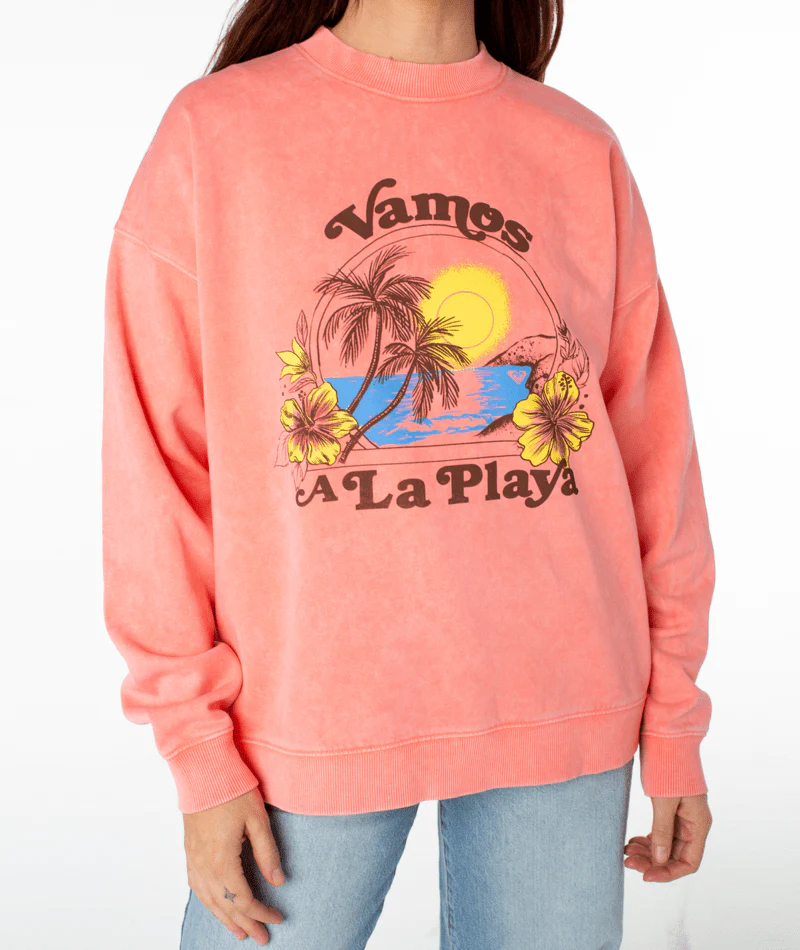 Roxy Womens Sweatshirt Lineup Oversized Crew - Image 9