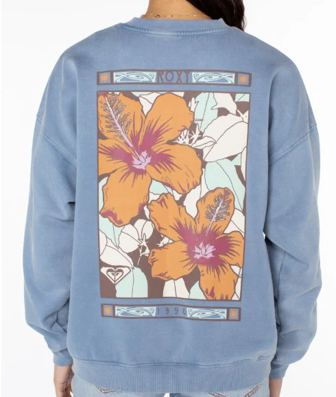 Roxy Womens Sweatshirt Lineup Oversized Crew - Image 3