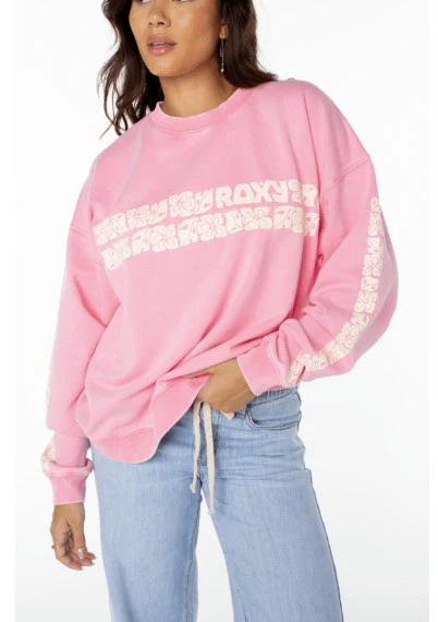 Roxy Womens Sweatshirt Lineup Oversized Crew - Image 4