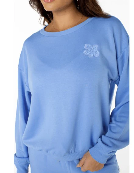 Roxy Womens Sweatshirt Surfing By Moonlight - Image 4
