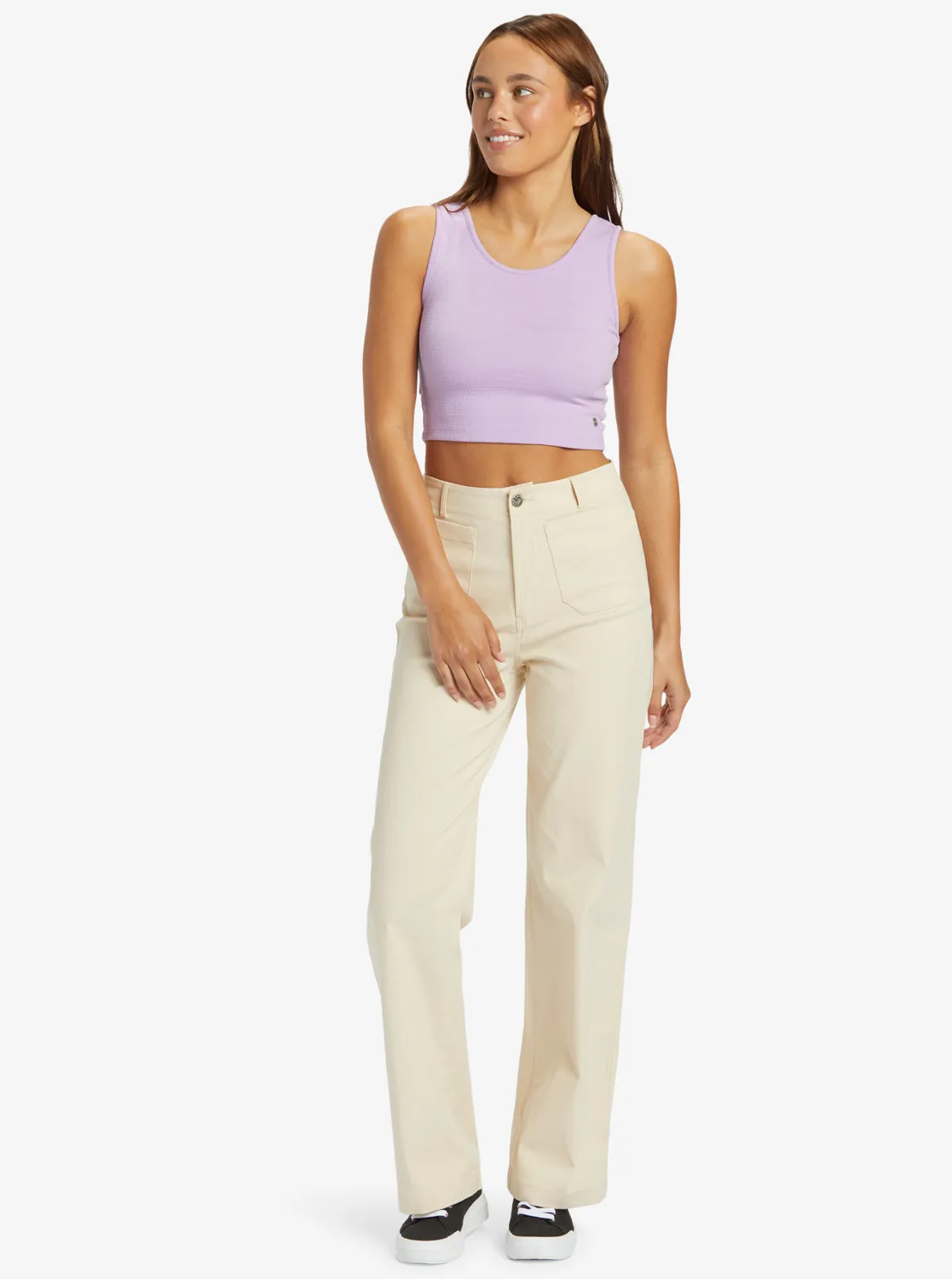 Roxy Womens Tank Top Good Keepsake Cropped - Image 11