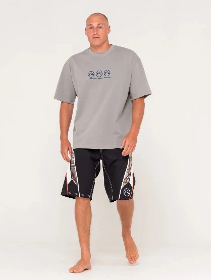 Rusty Mens Boardshorts Chopper Treed Fixed Waist - Image 4
