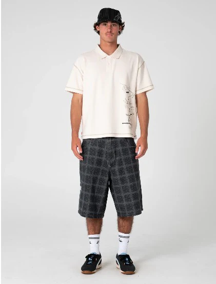 Rusty Mens Knit Funkshen Polo - Image 3