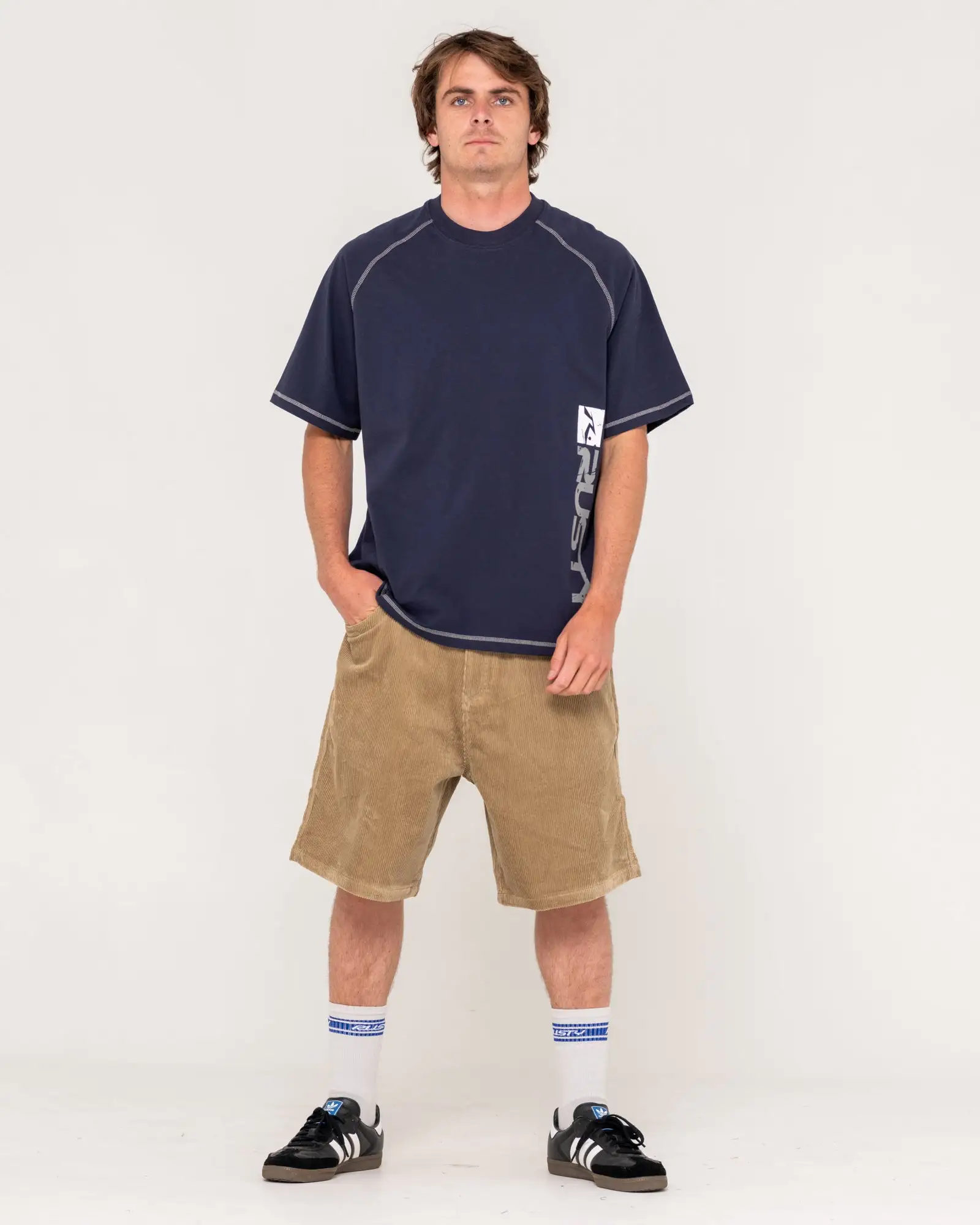 Rusty Mens Shorts Flip Daddy Tapeless Cord - Image 4