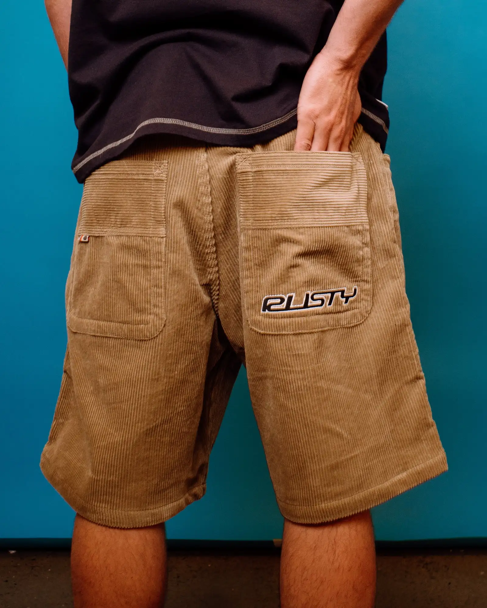 Rusty Mens Shorts Flip Daddy Tapeless Cord - Image 5