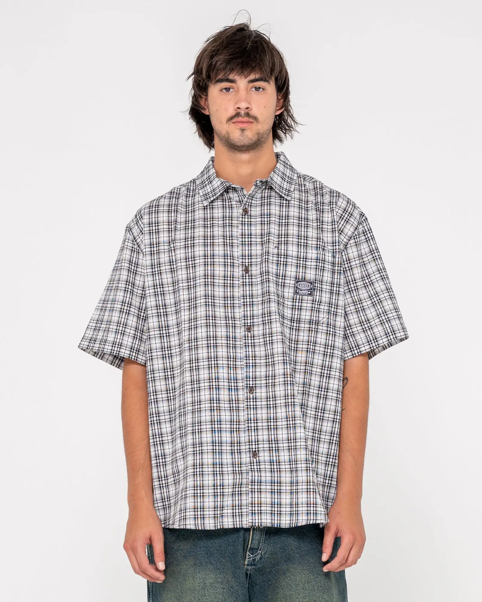Rusty Mens Woven Worldwide Curved Hem - Image 7