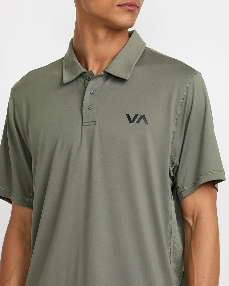 RVCA Mens Knit Sport Vent Polo - Image 5