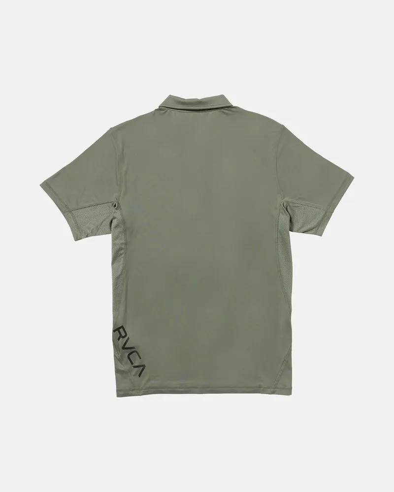 RVCA Mens Knit Sport Vent Polo - Image 6
