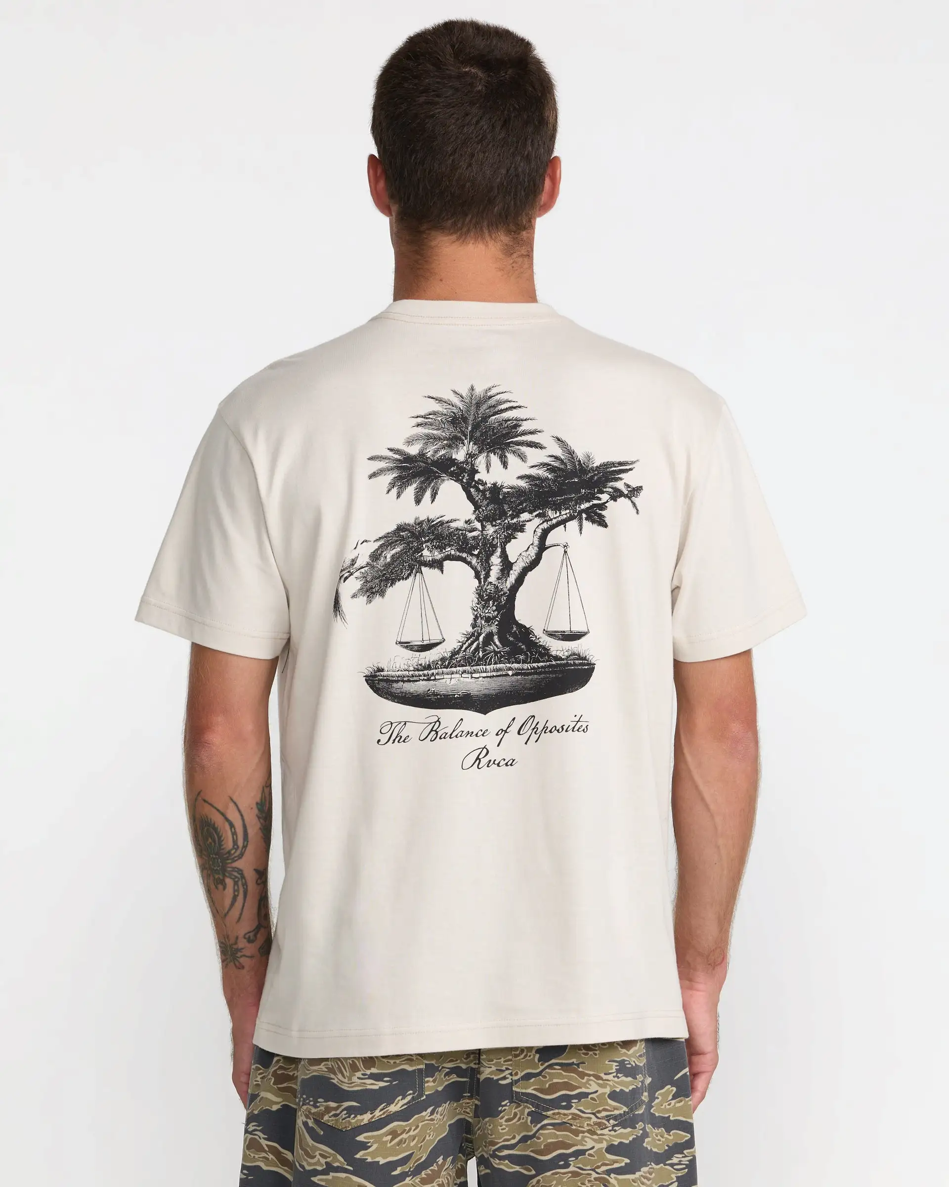 RVCA Mens Shirt Balance Tree - Image 2