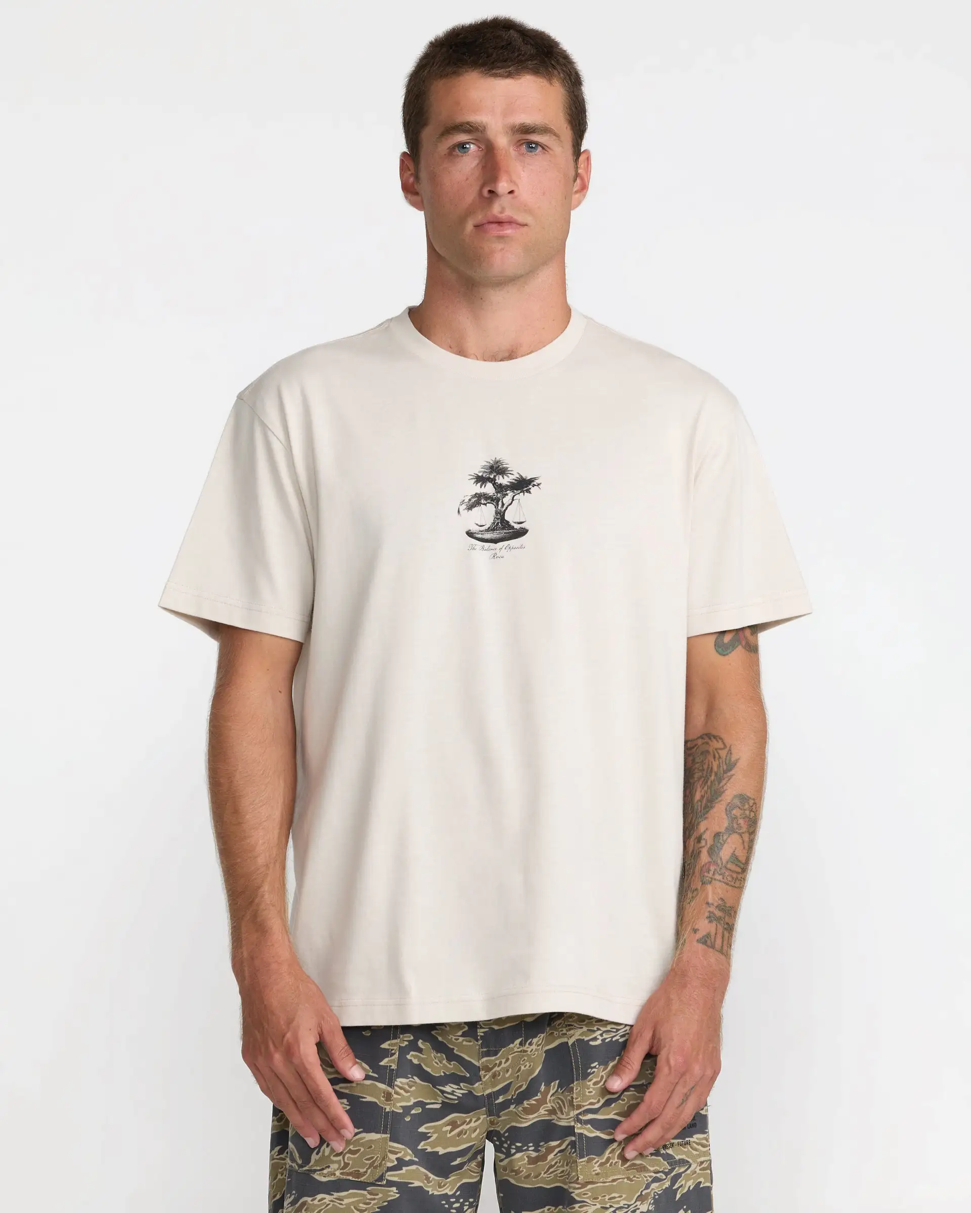 RVCA Mens Shirt Balance Tree - Image 3