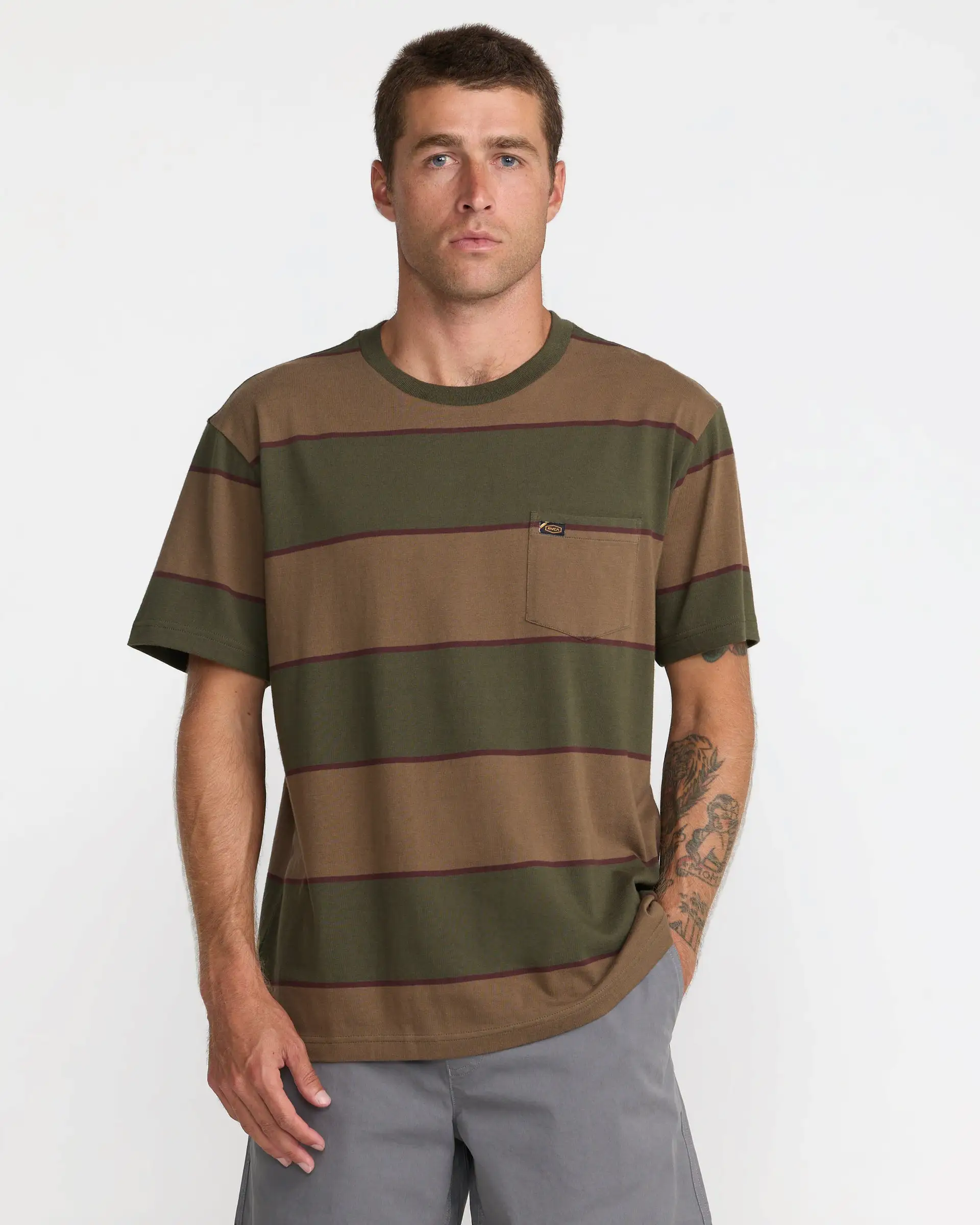 RVCA Mens Shirt Dayshift Stripe - Image 13