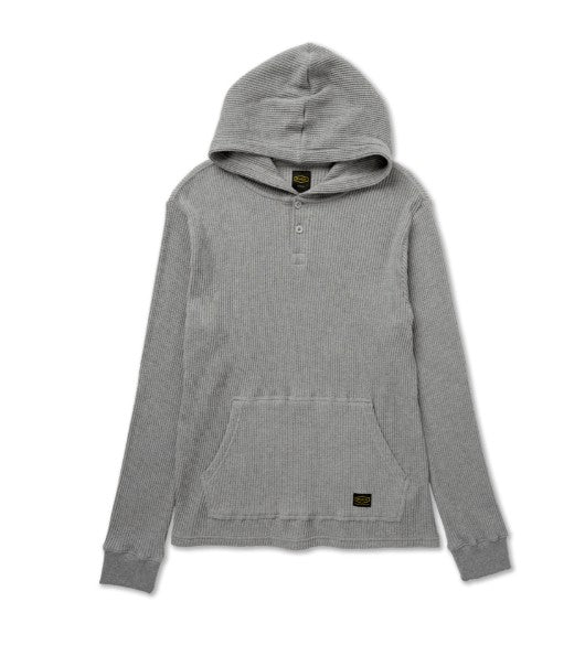 RVCA Mens Shirt Dayshift Thermal Hooded Henley - Image 5
