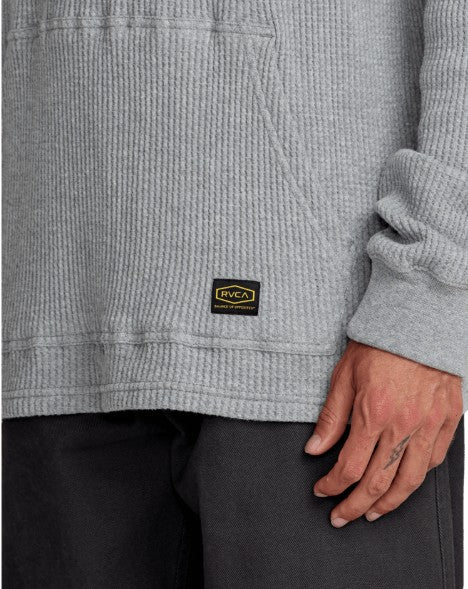 RVCA Mens Shirt Dayshift Thermal Hooded Henley - Image 6