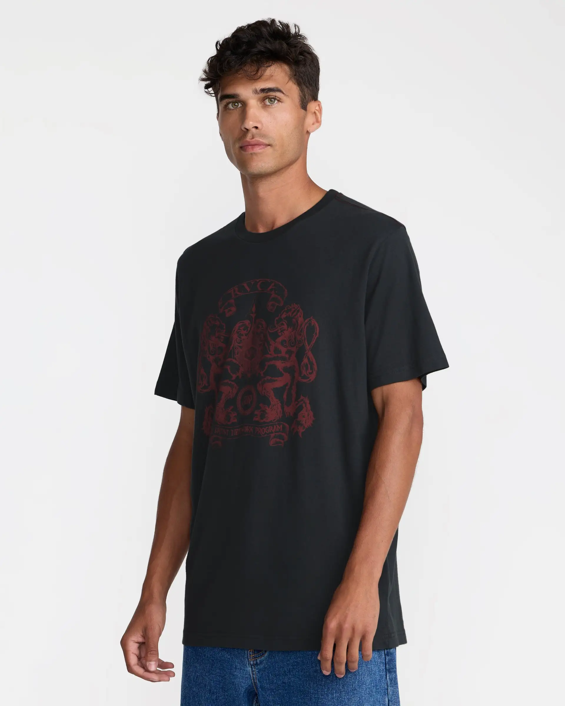 RVCA Mens Shirt Lions Gate - Image 4