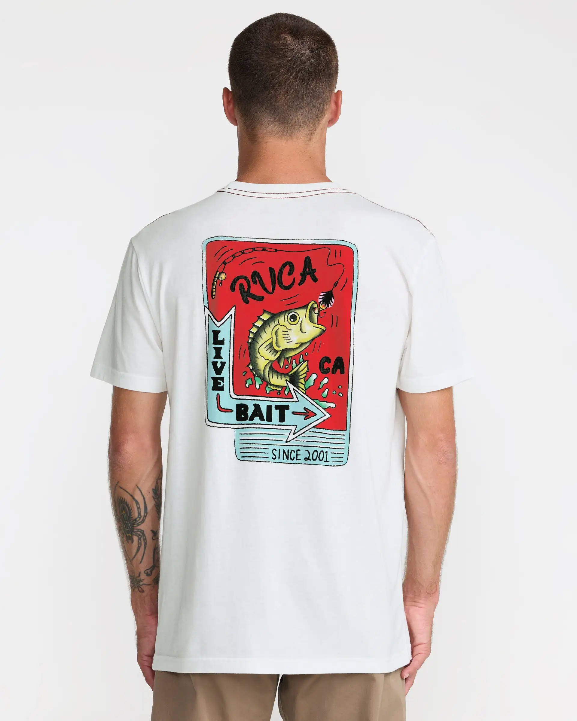 RVCA Mens Shirt Live Bait - Image 3
