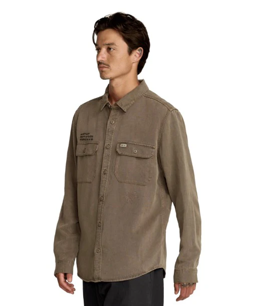 RVCA Mens Shirt Mel G Moon Flower - Image 4