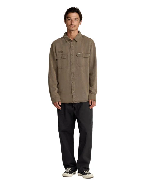 RVCA Mens Shirt Mel G Moon Flower - Image 5
