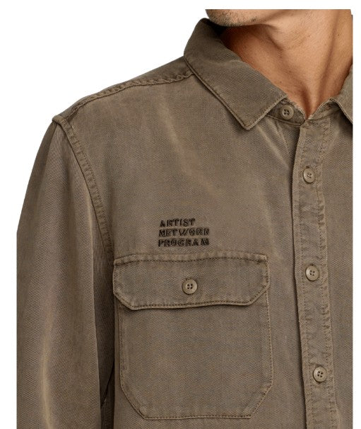 RVCA Mens Shirt Mel G Moon Flower - Image 6