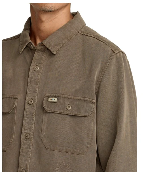 RVCA Mens Shirt Mel G Moon Flower - Image 7