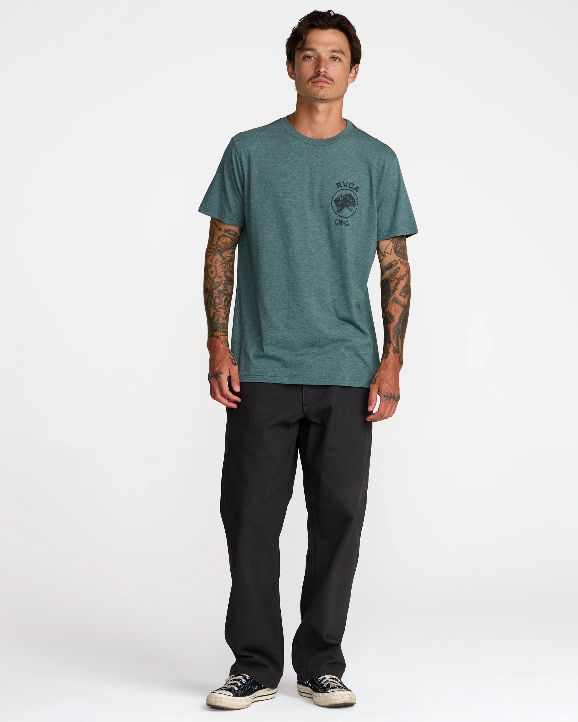 RVCA Mens Shirt Sky Cat - Image 10