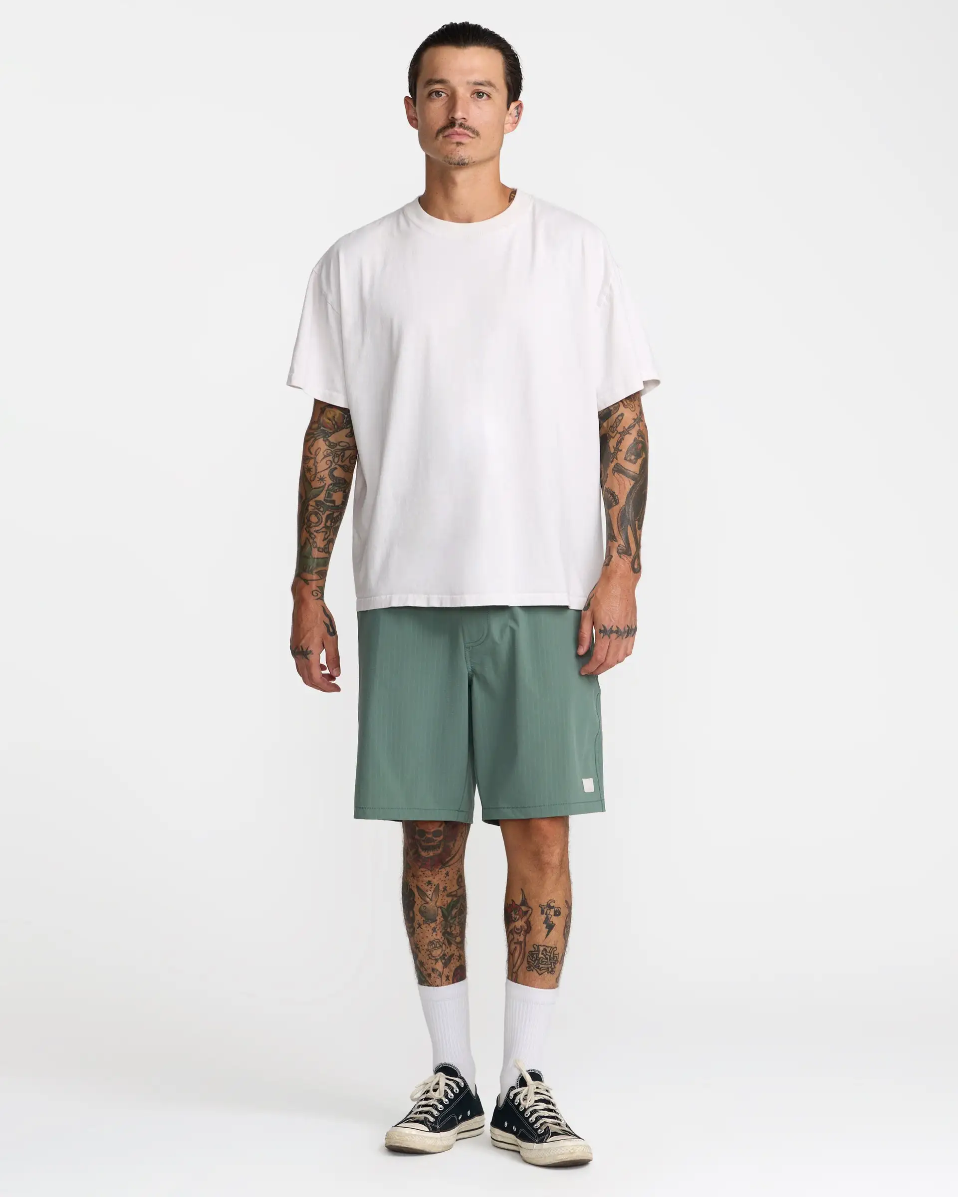 RVCA Mens Shorts VAcancy Ghost Stripe 19" - Image 12