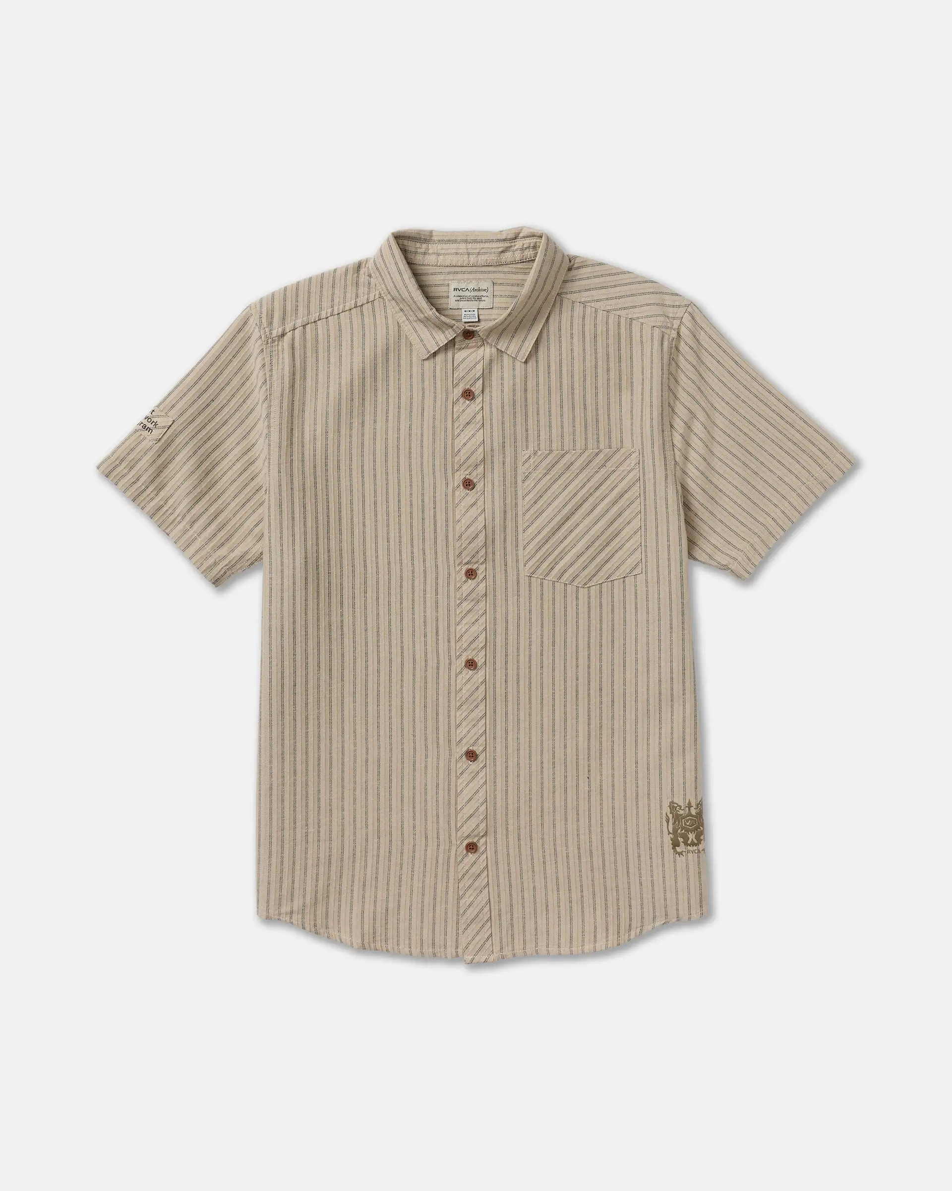 RVCA Mens Woven Archive Stripe