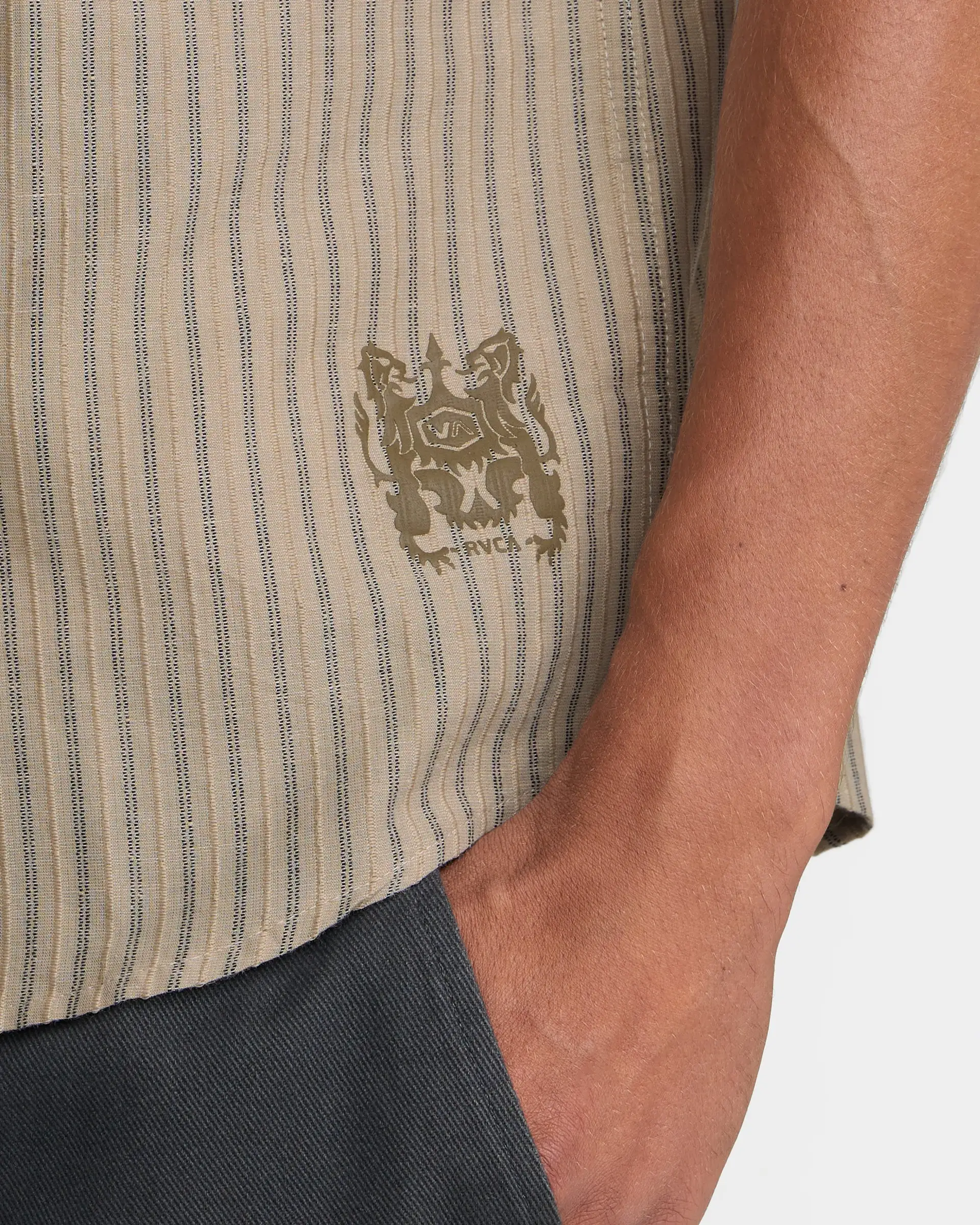 RVCA Mens Woven Archive Stripe - Image 6
