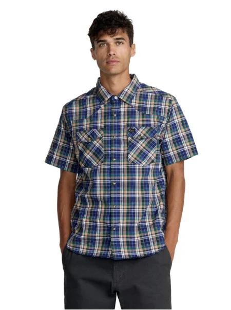 RVCA Mens Woven Dayshift Truckin Plaid - Image 2