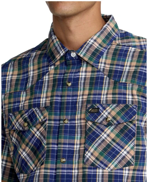RVCA Mens Woven Dayshift Truckin Plaid - Image 5